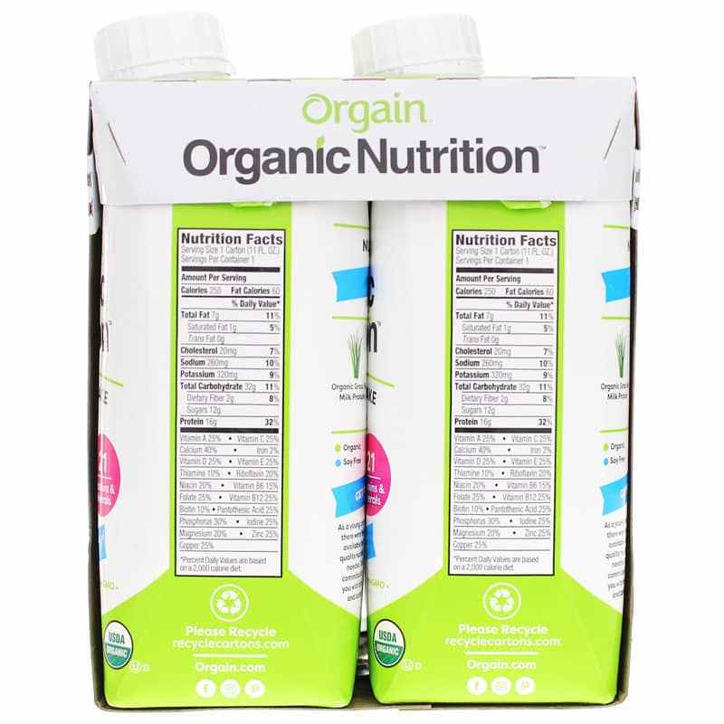 Orgain Protein Shake Nutrition Facts Runners High Nutrition